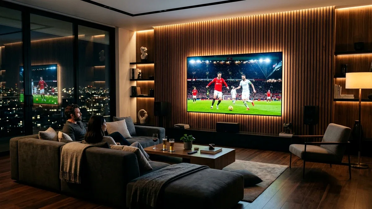 Interfaz oficial del reproductor SmartOne IPTV en Smart TV 4K con guía EPG